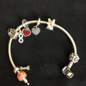 Pandora charm bracelet size 71/2”
